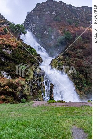 Assaranca Waterfall by Ardara in County Donegal - Ireland 97667919