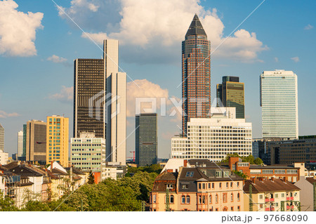 Frankfurt Messeturm and Skyline 97668090