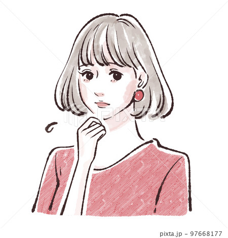 女性のイラスト素材 97668177