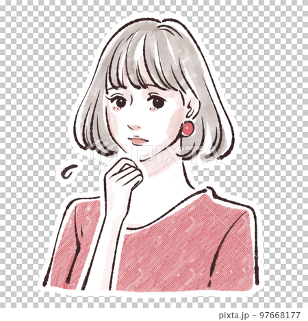 女性のイラスト素材 97668177