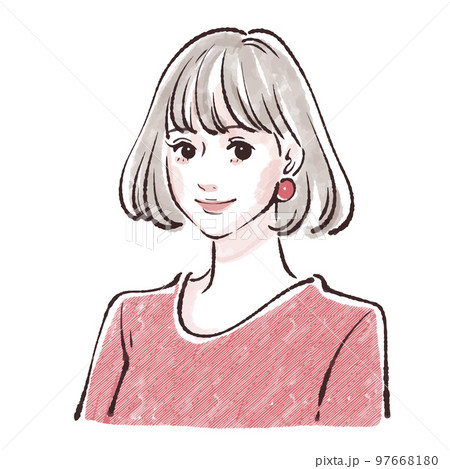 女性のイラスト素材 97668180