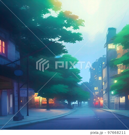 幻想的で美しい風景画 97668211