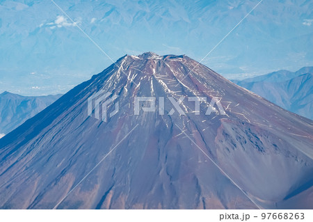 空撮 秋晴れの富士山 空撮 秋晴れの富士山 97668263