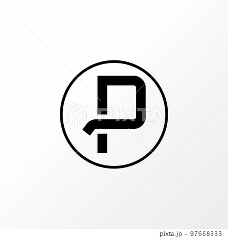 Simple and unique letter or word P attractive font shape image graphic icon logo design abstract concept vector stock. Can be used as a symbol related to initial or monogram. 97668333