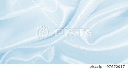 Smooth elegant blue silk or satin luxury cloth texture as abstract background. Luxurious background design Smooth elegant blue silk or satin luxury cloth texture as abstract background. Luxurious background design 97670017