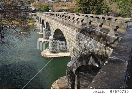 耶馬渓橋～日本一の8連石橋 97670759