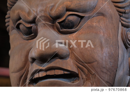 東大寺大仏殿の増長天像頭部 東大寺大仏殿の増長天像頭部 97670868