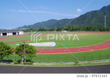 出雲浜山公園のスポーツ施設の景色 出雲浜山公園のスポーツ施設の景色 97672383