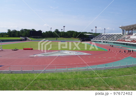 出雲浜山公園のスポーツ施設の景色 97672402
