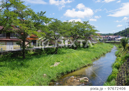 鉄の歴史博物館のある町の景色 鉄の歴史博物館のある町の景色 97672406