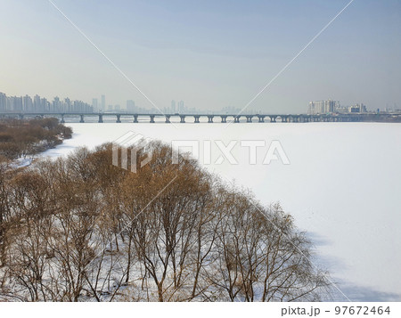 漢江 冬 蚕室大橋 97672464