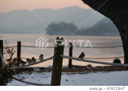 ヅムルモリ 冬の風景 北漢江 97672847