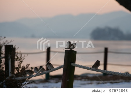 ヅムルモリ 冬の風景 北漢江 97672848