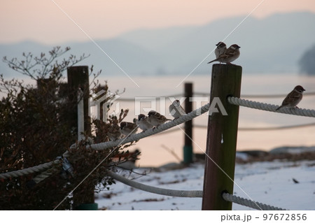 ヅムルモリ 冬の風景 北漢江 97672856