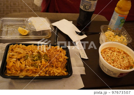アメリカのホテルで食べた麵料理 アメリカのホテルで食べた麵料理 97673507