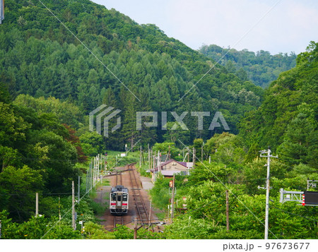 JR留萌本線峠下駅キハ54 JR留萌本線峠下駅キハ54 97673677