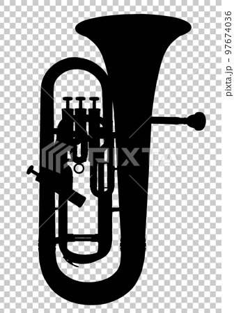 marching tuba silhouette