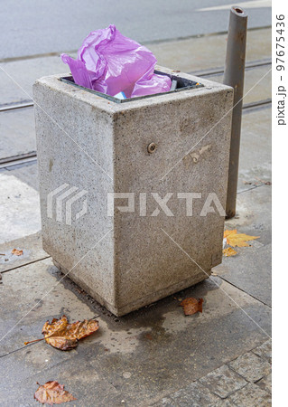 Street Trash Can Street Trash Can 97675436