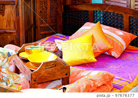 Breakfast in bed 97676377