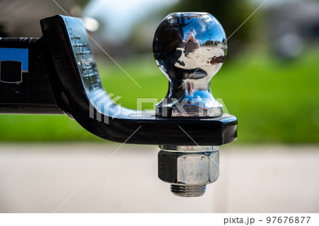 2 inch trailer ball hitch mounted on the back of a vehicle 97676877