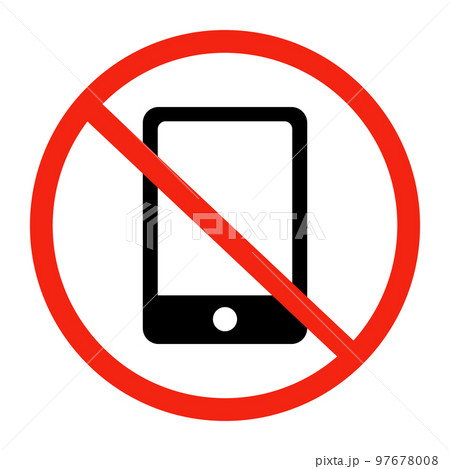 スマートフォン使用禁止・携帯電話使用禁止 97678008