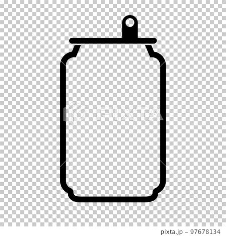 簡單的鋁罐圖標。向量。 簡單的鋁罐圖標。向量。 97678134