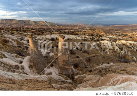 Landscape photo of the three beauties at Urgup, Turkey 97680610