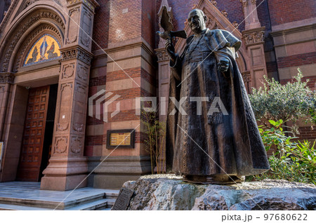 ISTANBUL,TURKEY- January 2022: St. Anthony Church or Bazilikasi 97680622