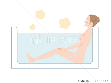 入浴する女性 入浴する女性 97682237