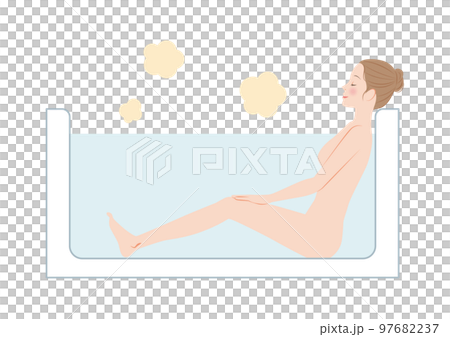 入浴する女性 入浴する女性 97682237