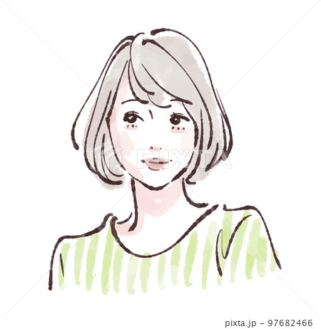 女性のイラスト素材 97682466