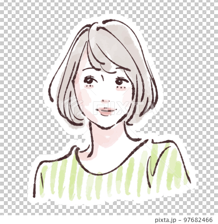 女性のイラスト素材 97682466