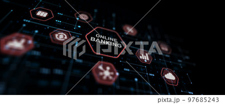 Banking Payment Online Internet Technology concept 2023 97685243