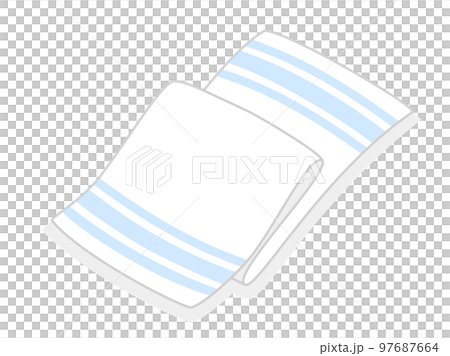 Illustrations inspired by lined towels and bath towels 97687664