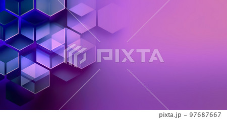 Abstract Background with Hexagons 97687667