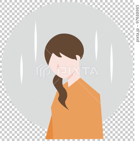 一個沮喪的女人的插圖 97688985