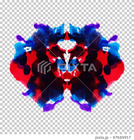 Ink stains like Rorschach test 97689957
