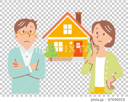 一對年輕夫婦擔心他們的房子 97690058