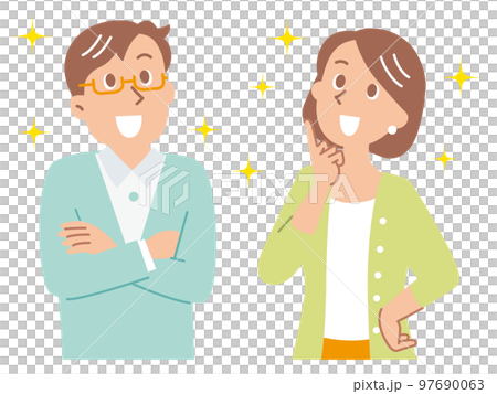一對想出了好東西的年輕夫婦 97690063