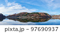 【パノラマ】 12月（冬） 千代田湖 山梨県 97690937