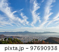 12月（冬） 甲府盆地と富士山 山梨県 97690938