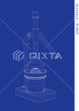 3D model of citrus hand press 97692549