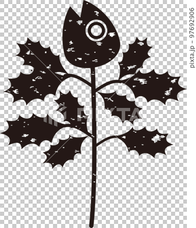 節分の版画 はんこ スタンプ 柊鰯 ひいらぎいわし イラスト素材 節分の版画 はんこ スタンプ 柊鰯 ひいらぎいわし イラスト素材 97692906