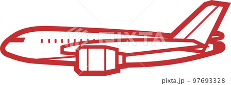 飛行機アイコンイラスト 飛行機アイコンイラスト 97693328