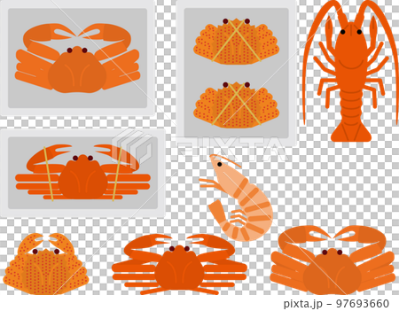 Crab and shrimp P 97693660