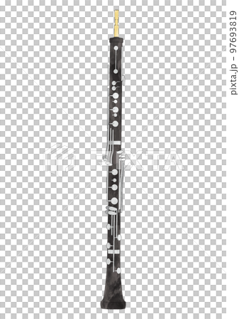 簡約時尚的雙簧管真實水彩插畫素材 簡約時尚的雙簧管真實水彩插畫素材 97693819