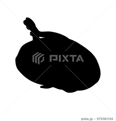 Vector hand drawn turkey silhouette Vector hand drawn turkey silhouette 97696348