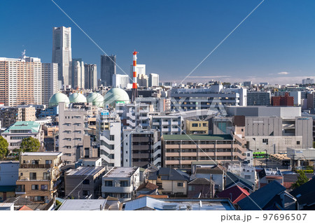 《神奈川県》横浜都市風景・住宅街 97696507