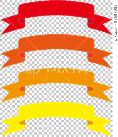 明るい色のリボンフレームセット 明るい色のリボンフレームセット 97697988