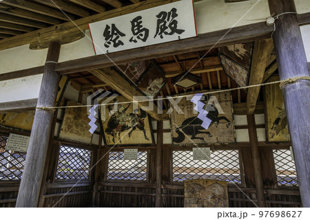 丹波篠山 黒岡春日神社 絵馬殿 兵庫県丹波篠山市 丹波篠山 黒岡春日神社 絵馬殿 兵庫県丹波篠山市 97698627